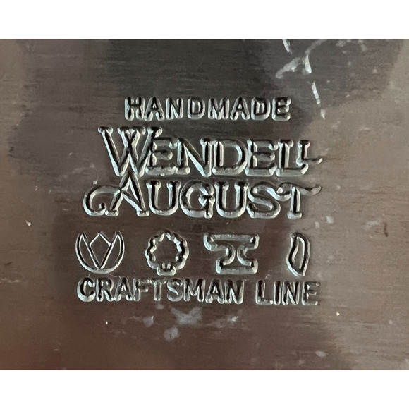 Vintage Wendell August Forge Handmade Hammered Aluminum Bowl 11" Rare Pinecone - Picture 2 of 8